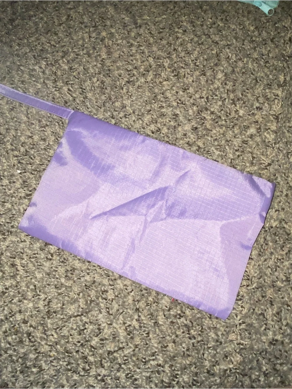 Purple rips top nylon zipper pouch